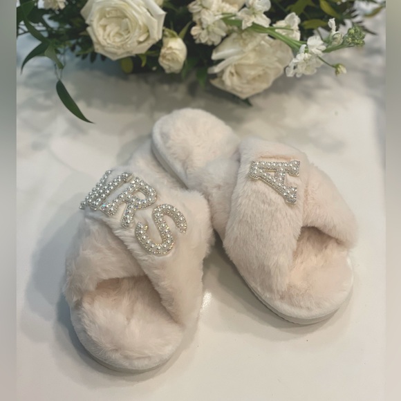 Bridal slippers MRS A - Picture 1 of 4